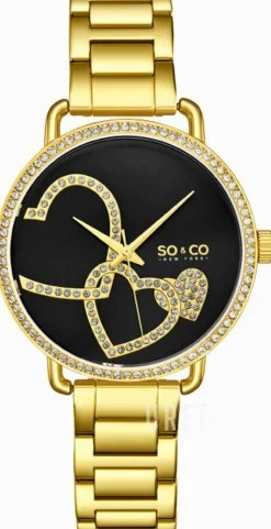 Madison Svart/Gulguldtonat stål Ø38 mm