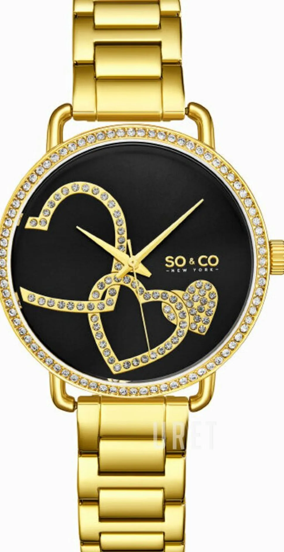 Madison Svart/Gulguldtonat stål Ø38 mm