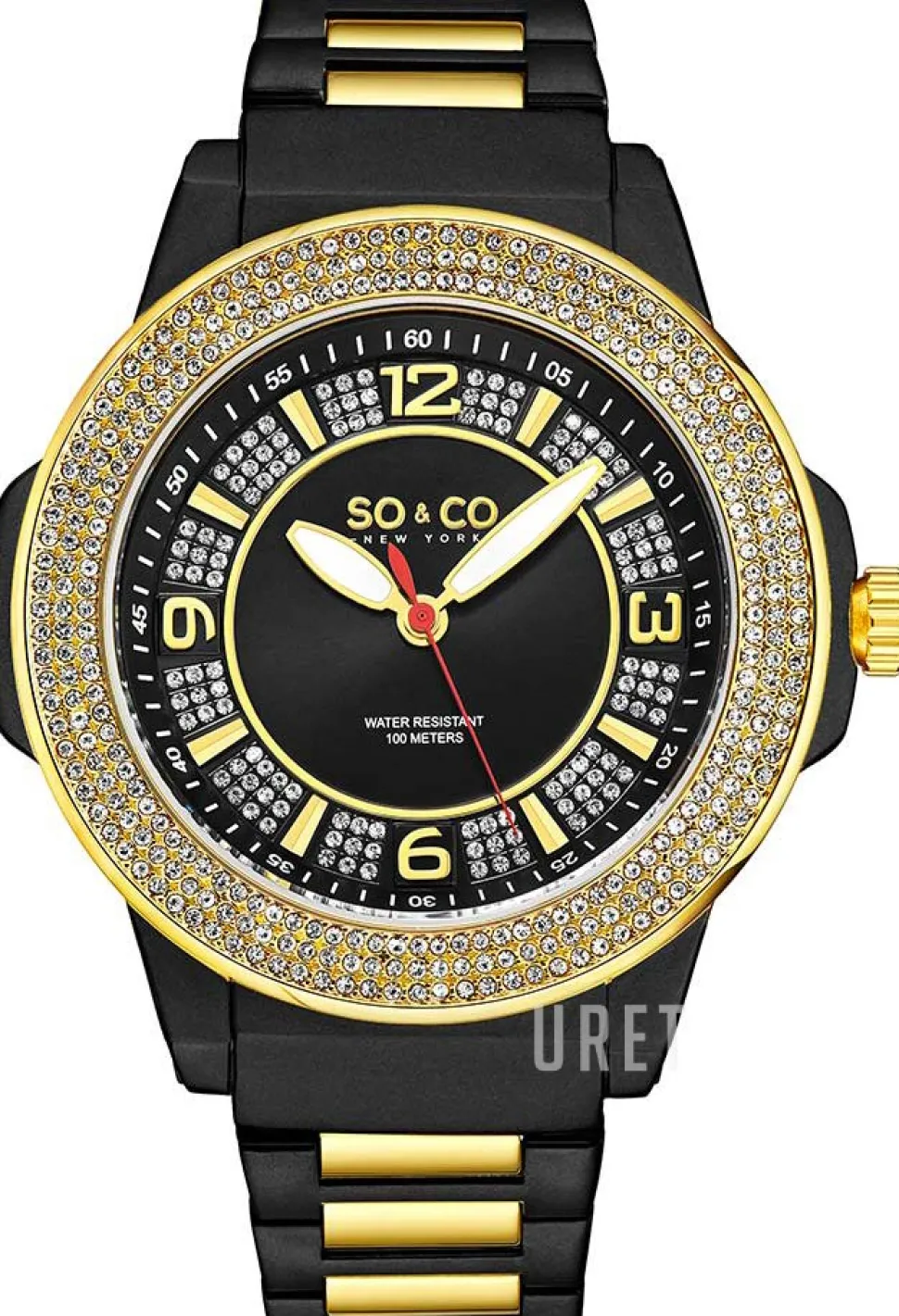 Madison Svart/Gulguldtonat stål Ø48 mm