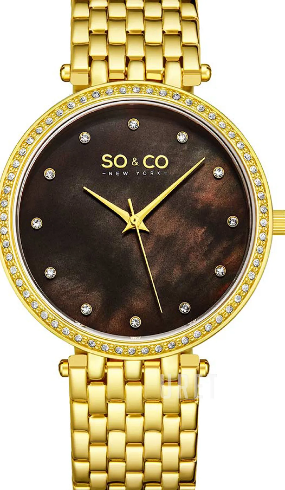 Madison Svart/Gulguldtonat stål Ø38 mm