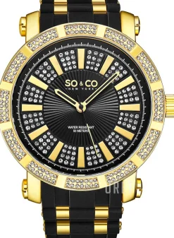 Madison Svart/Gulguldtonat stål Ø50 mm