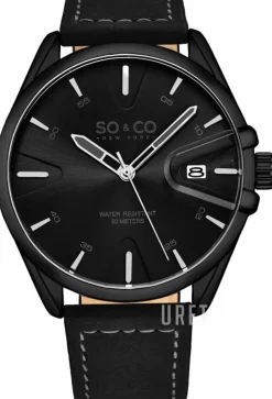 Madison Svart/Läder Ø44 mm