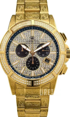 Majesty Guld/Gulguldtonat stål Ø43 mm