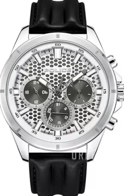 Malawi Silverfärgad/Läder Ø45 mm