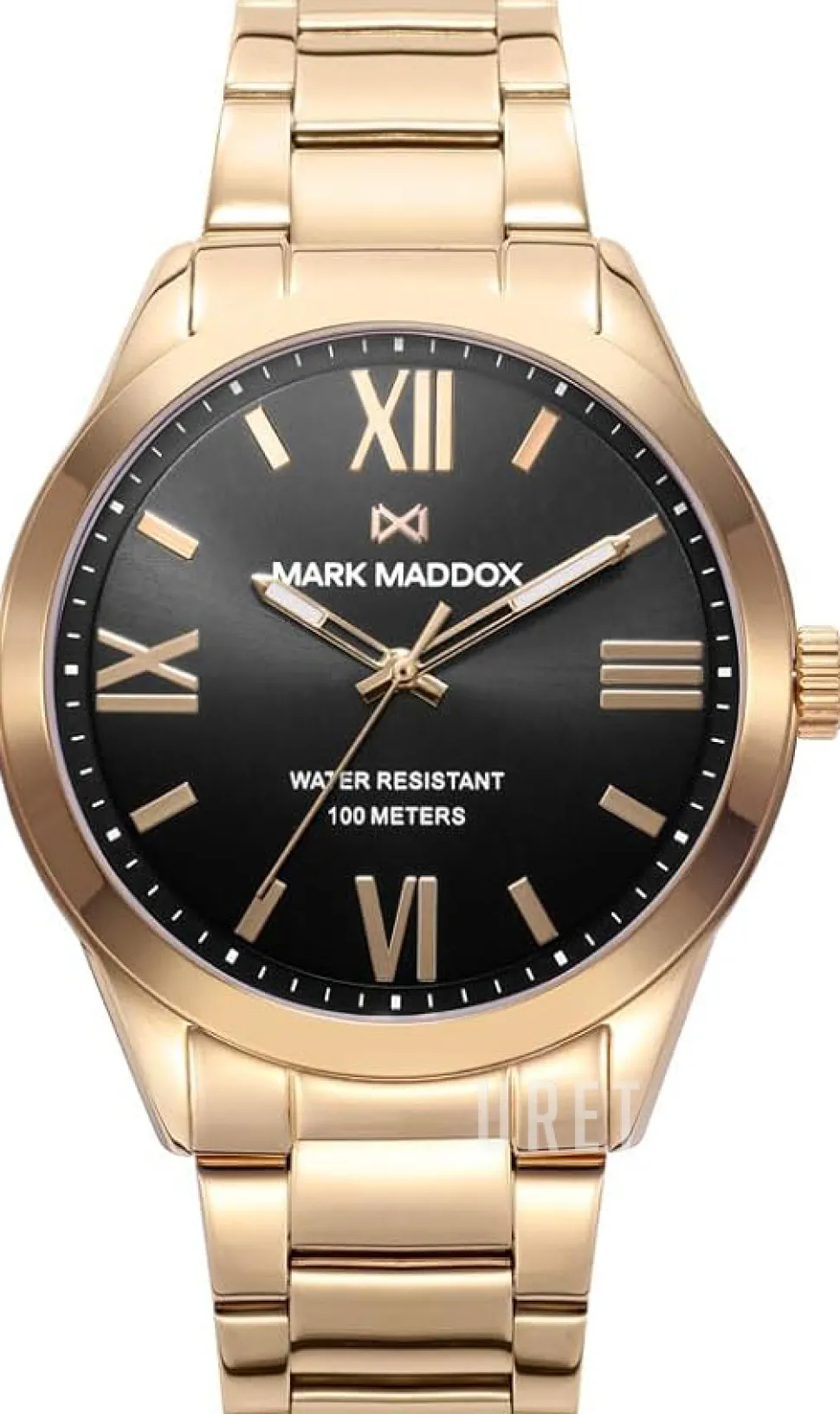 Marais Svart/Gulguldtonat stål Ø43 mm