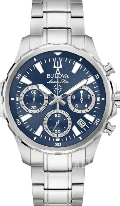 Marine Star Blå/Stål Ø43 mm