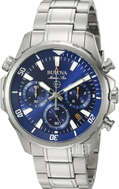 Marine Star Blå/Stål Ø43 mm