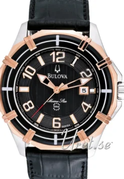 Marine Star Svart/Läder Ø46 mm