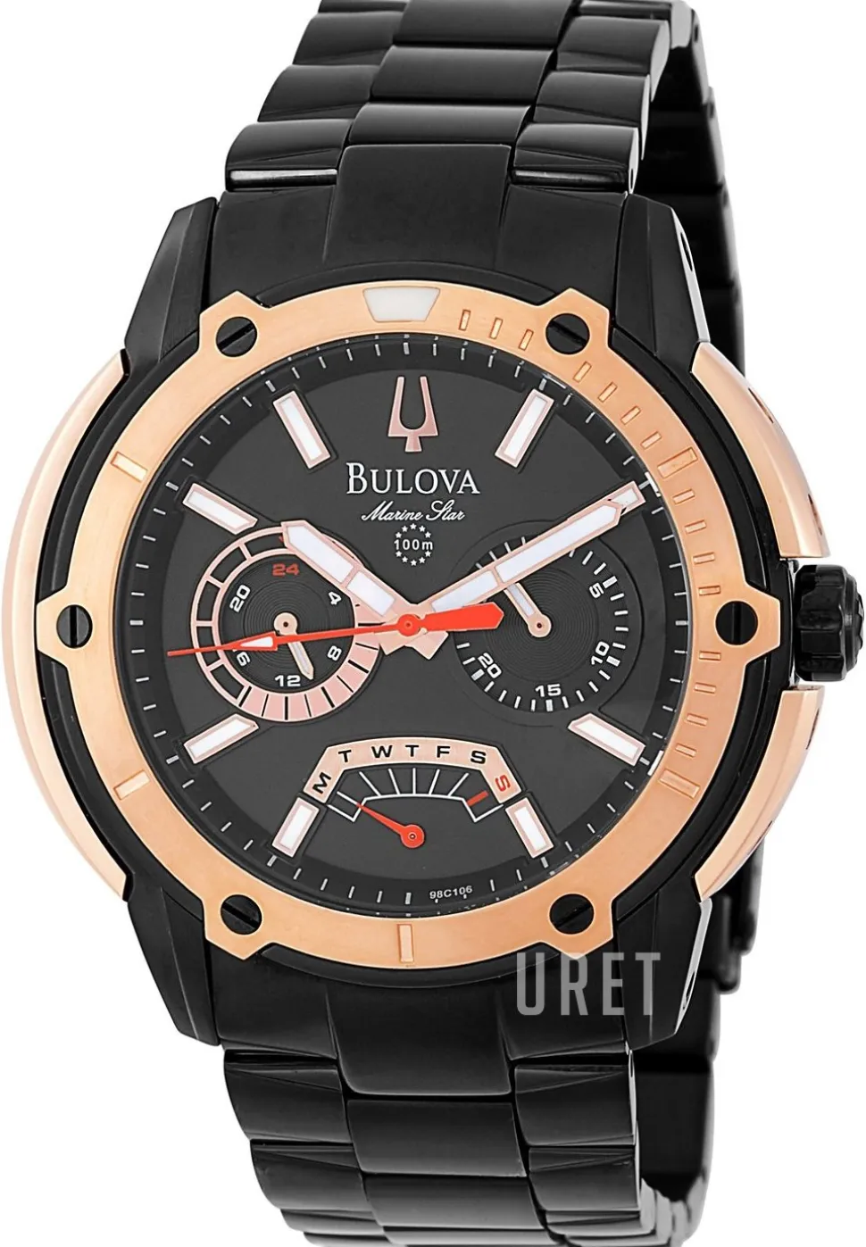 Marine Star Svart/Stål Ø47 mm