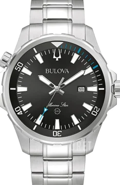 Marine Star Svart/Stål Ø44 mm