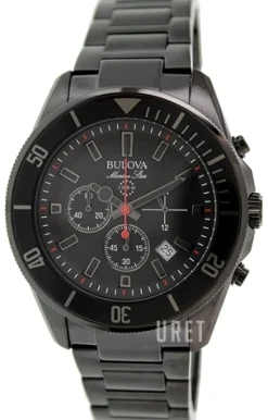 Marine Star Svart/Stål Ø43 mm