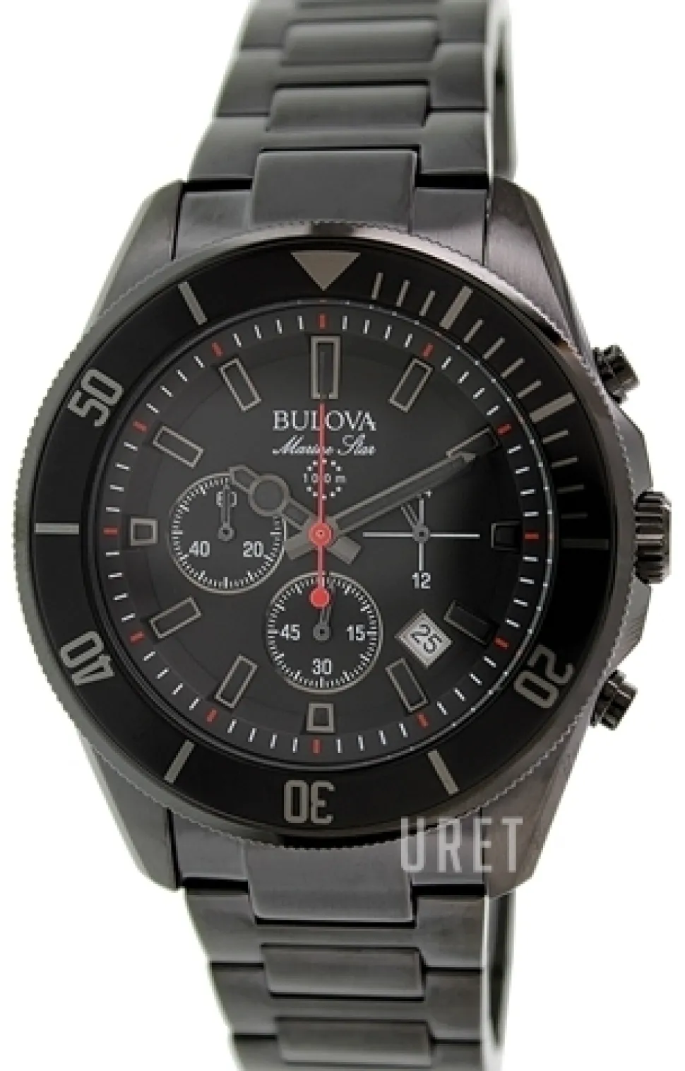 Marine Star Svart/Stål Ø43 mm