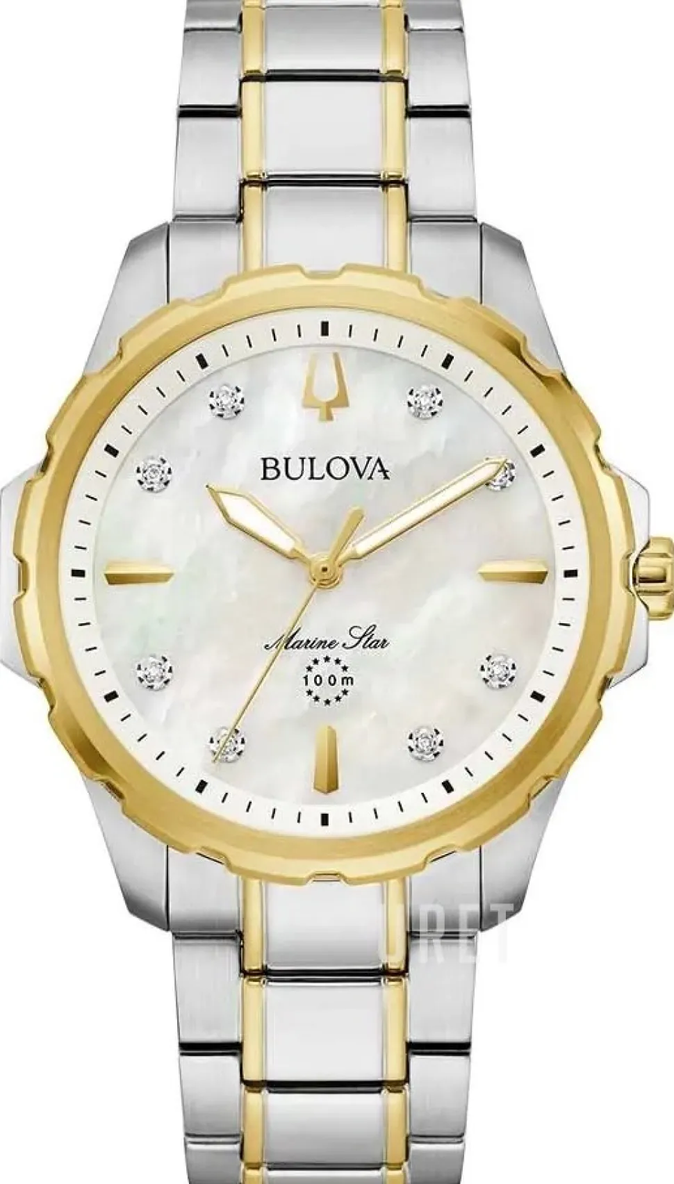 Marine Star Vit/Guldtonat stål Ø38 mm