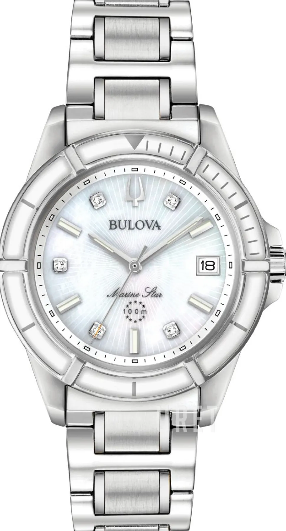 Marine Star Vit/Stål Ø34 mm