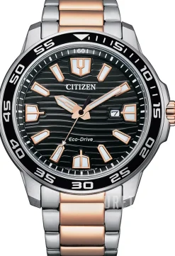 Marine Svart/Roséguldstonat stål Ø46 mm