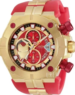 Marvel Röd/Gulguldtonat stål Ø52 mm