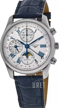 Master Collection Silverfärgad/Läder Ø42 mm