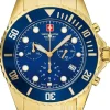 Master Diver Chrono Blå/Gulguldtonat stål Ø42 mm