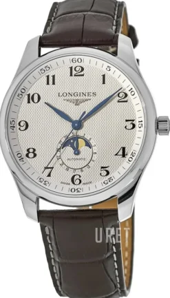 Master Silverfärgad/Läder Ø42 mm