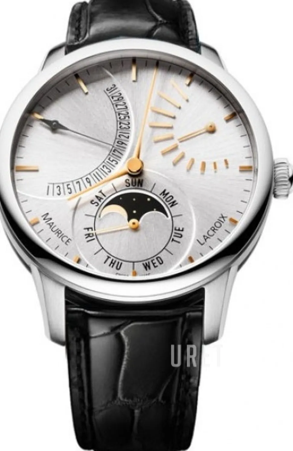 Masterpiece Silverfärgad/Läder Ø43 mm