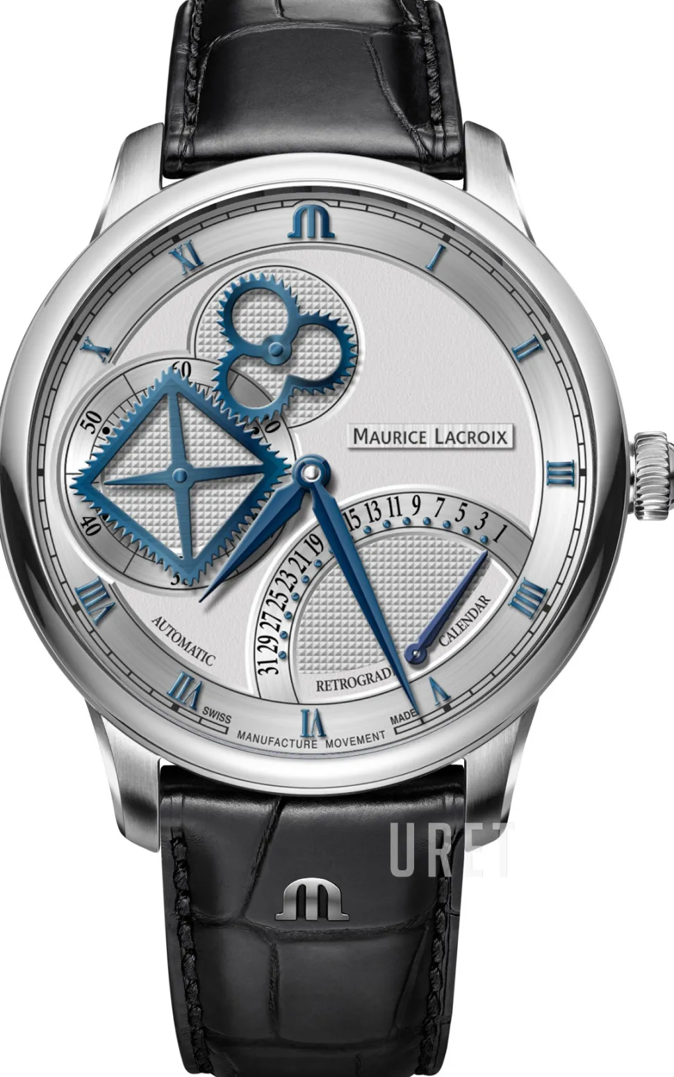 Masterpiece Silverfärgad/Läder Ø43 mm