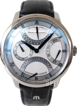 Masterpiece Silverfärgad/Läder Ø43 mm