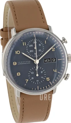 Max Bill Grå/Läder Ø40 mm