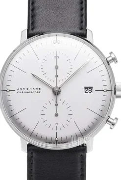 Max Bill Silverfärgad/Läder Ø40 mm