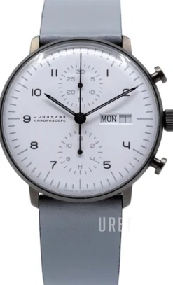 Max Bill Vit/Läder Ø40 mm