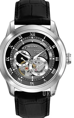 Mechanical Svart/Läder Ø42 mm