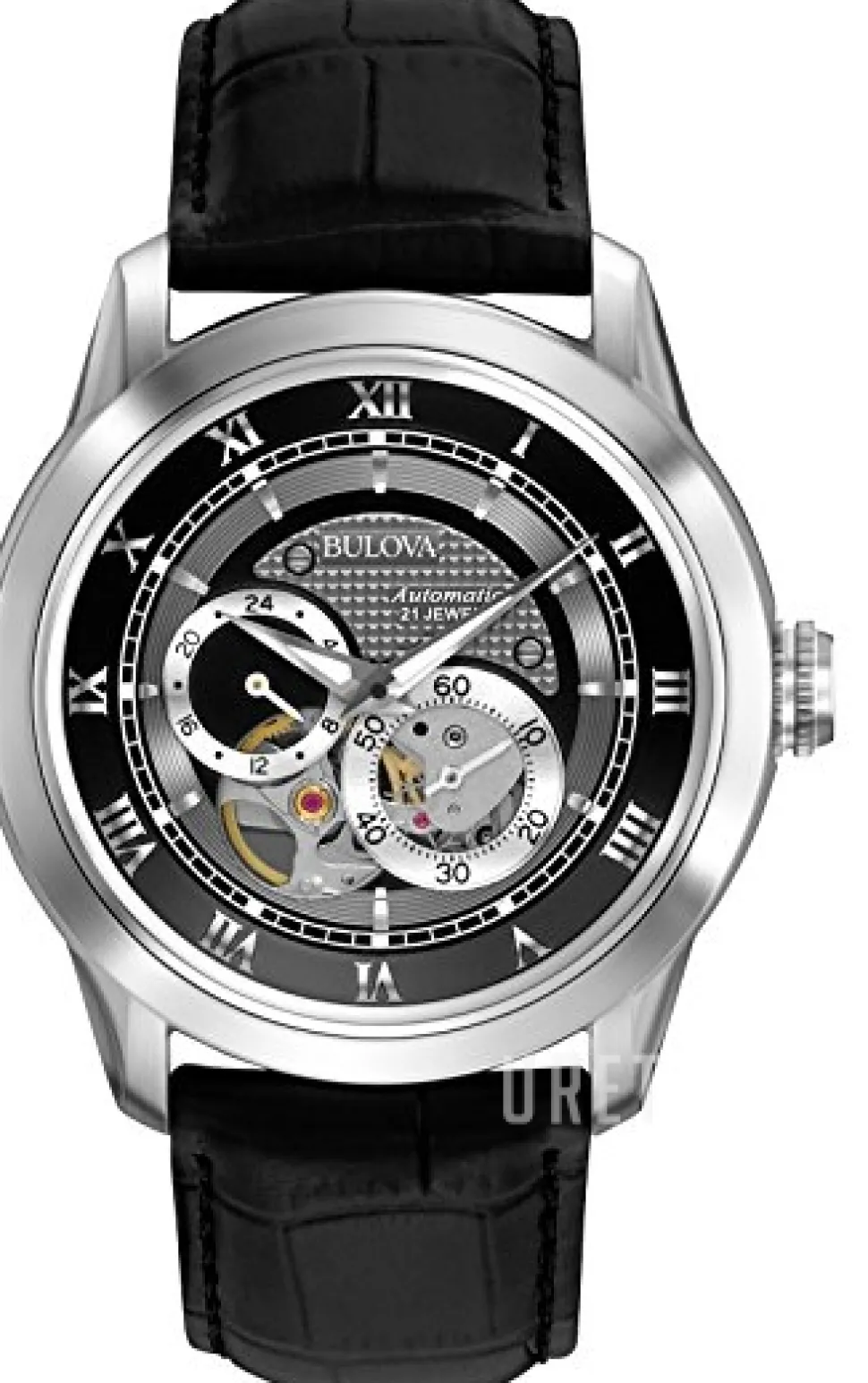 Mechanical Svart/Läder Ø42 mm