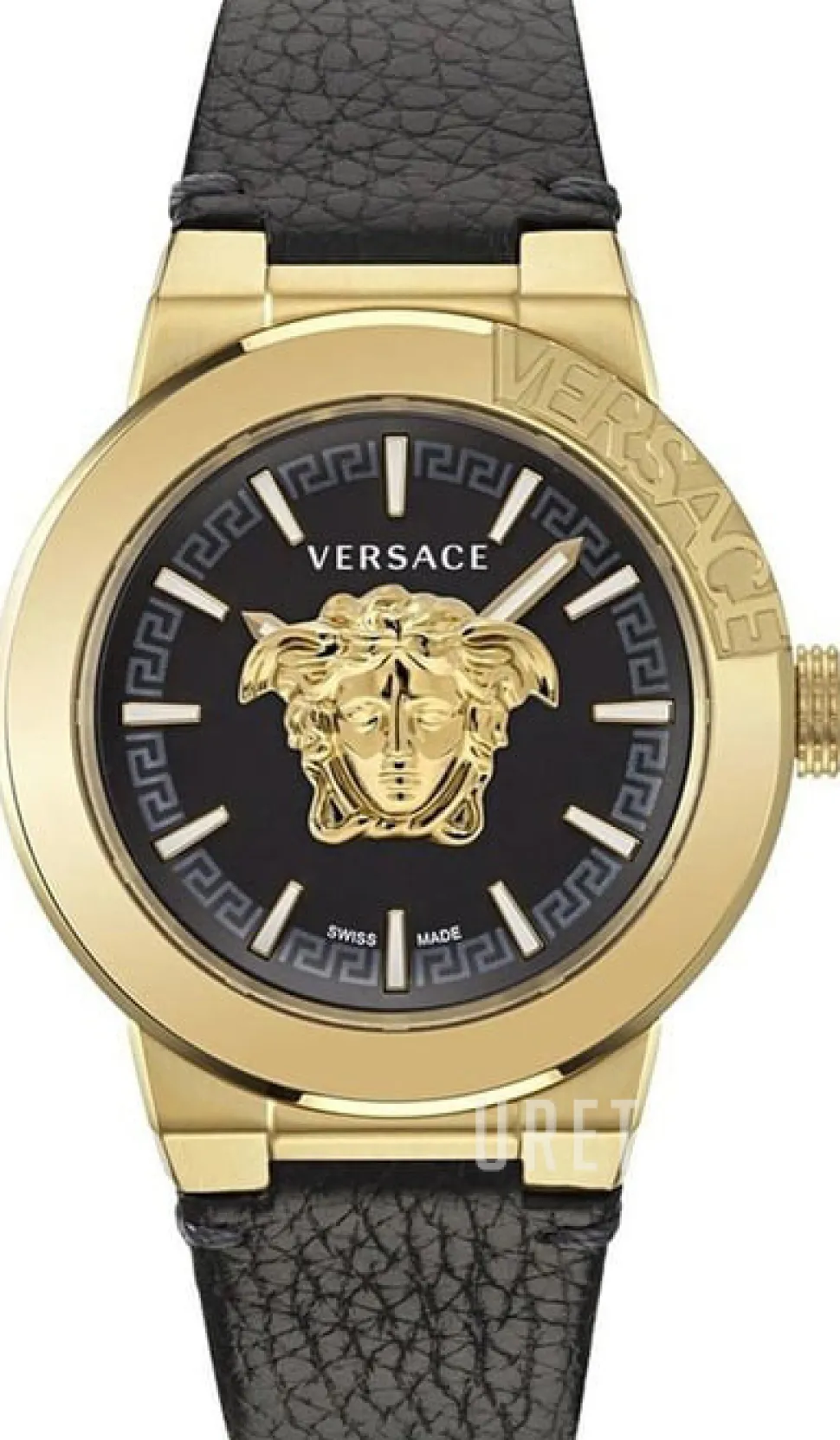 Medusa Svart/Läder Ø43 mm