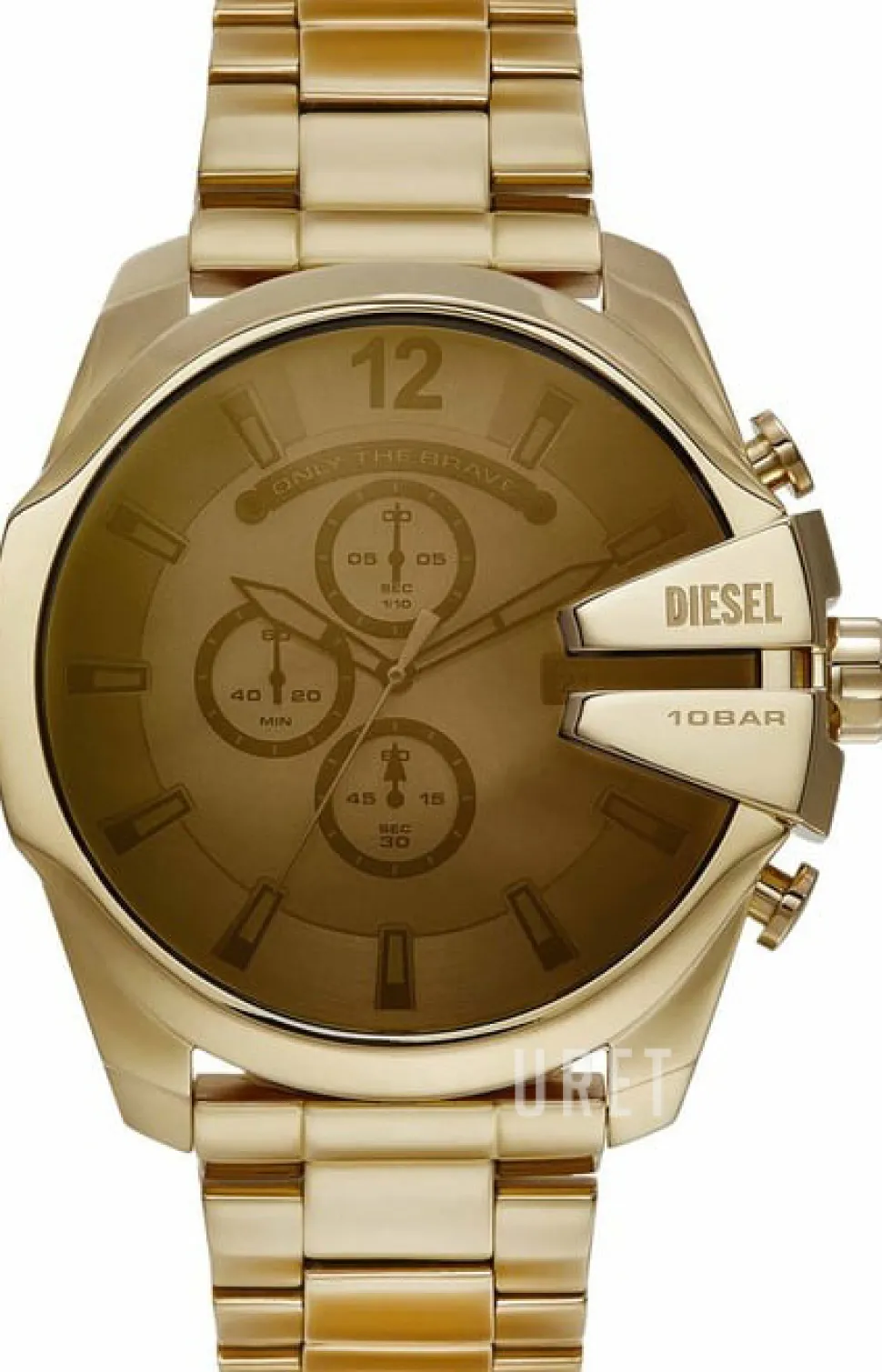 Mega Chief Guld/Gulguldtonat stål Ø51 mm