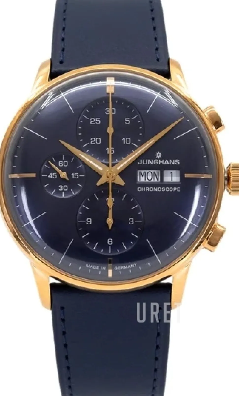 Meister Blå/Läder Ø40.7 mm