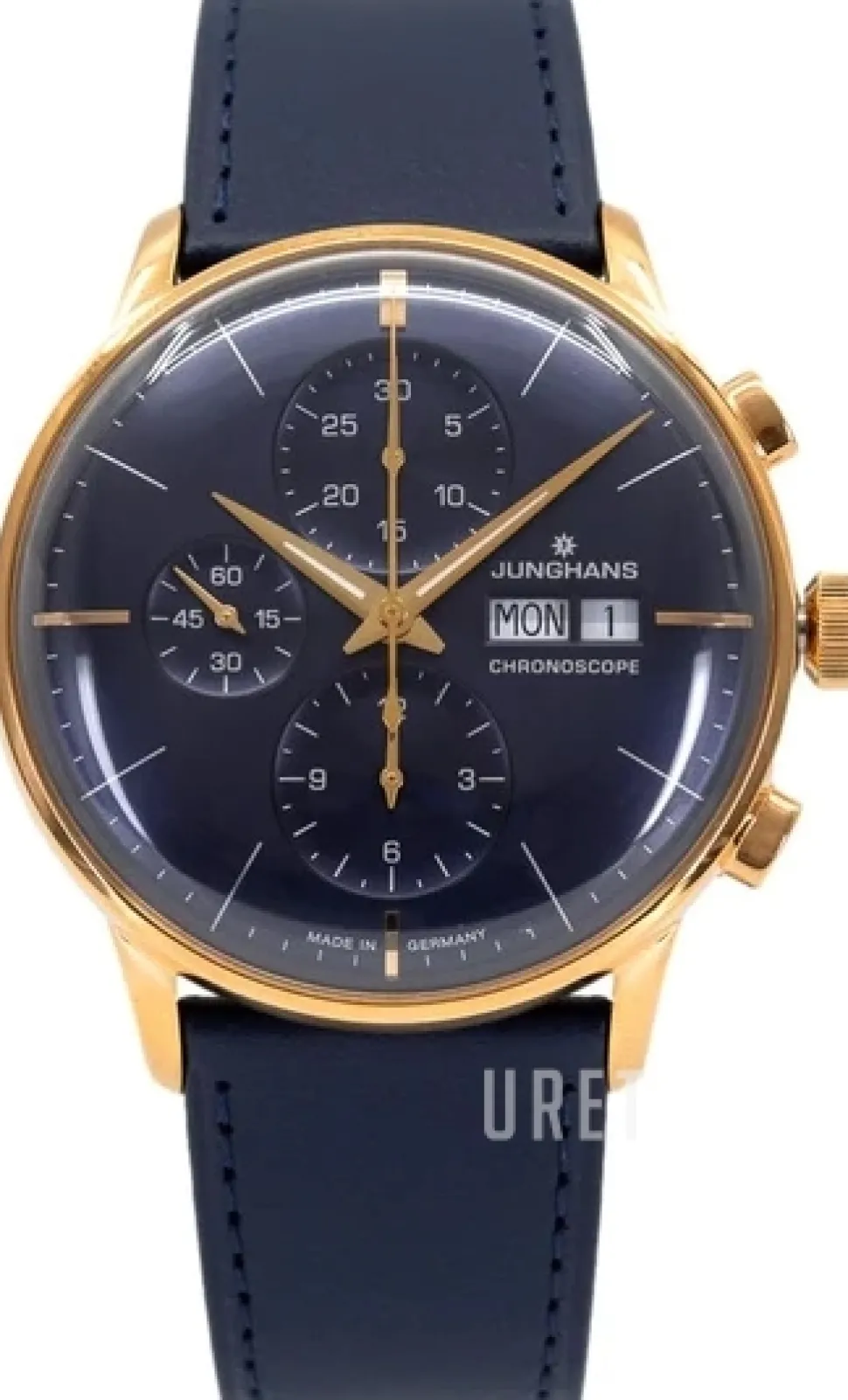 Meister Blå/Läder Ø40.7 mm