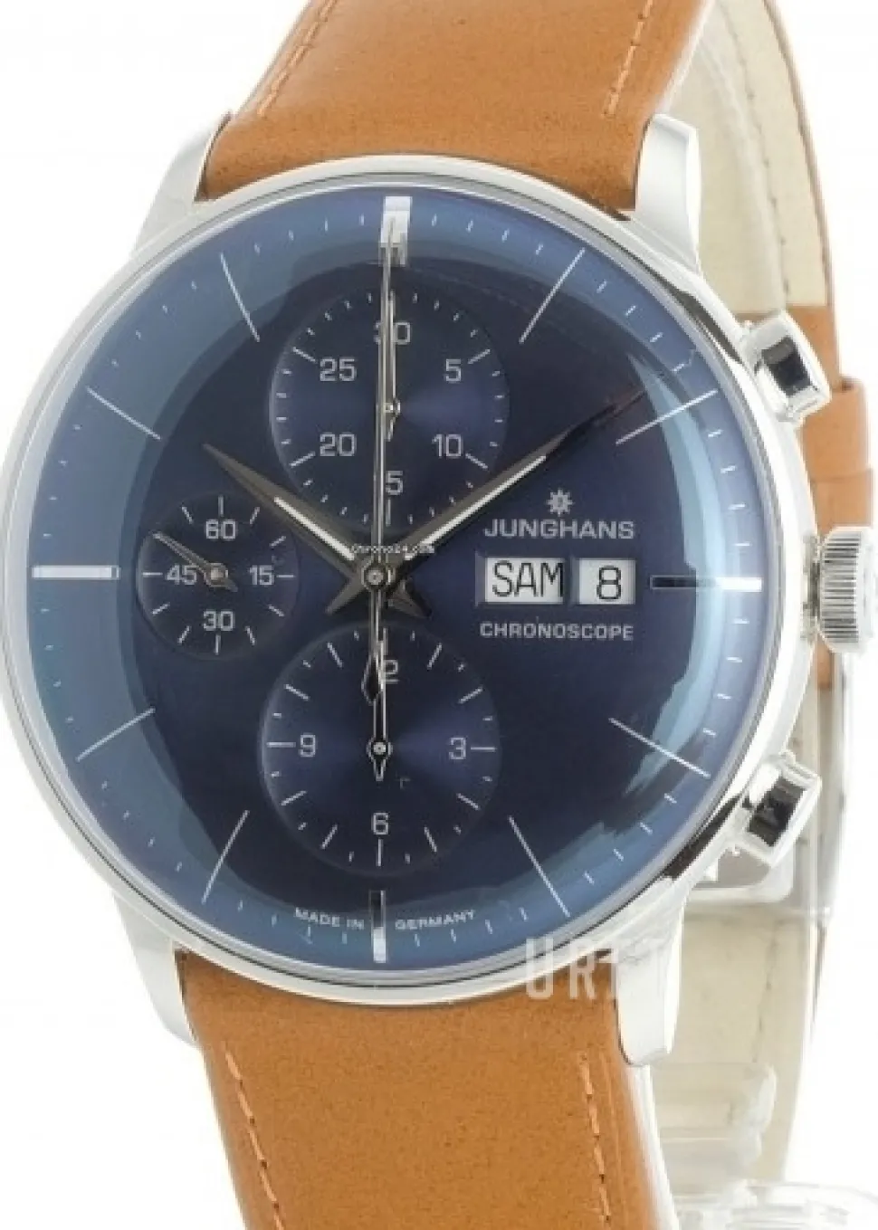 Meister Blå/Läder Ø40.7 mm