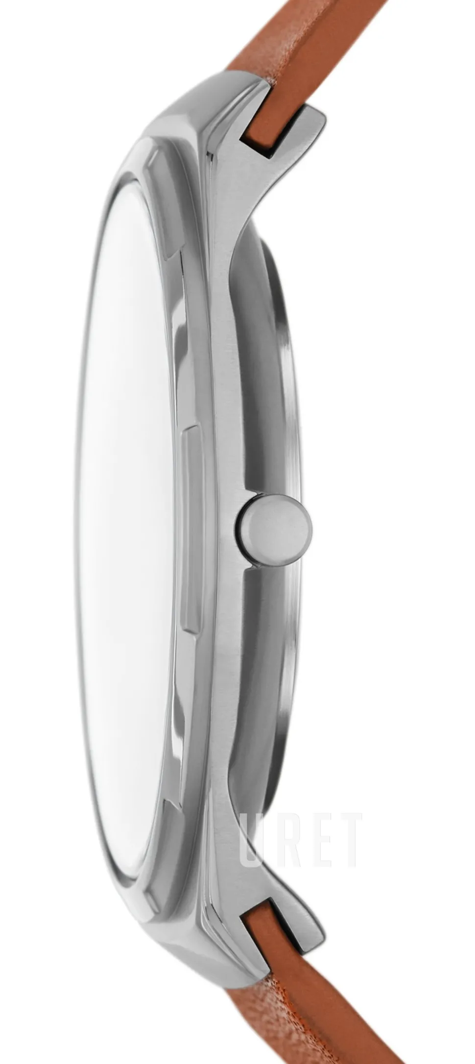 Melbye Titanium Blå/Läder Ø40 mm