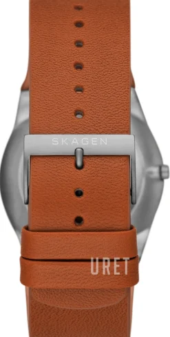 Melbye Titanium Blå/Läder Ø40 mm