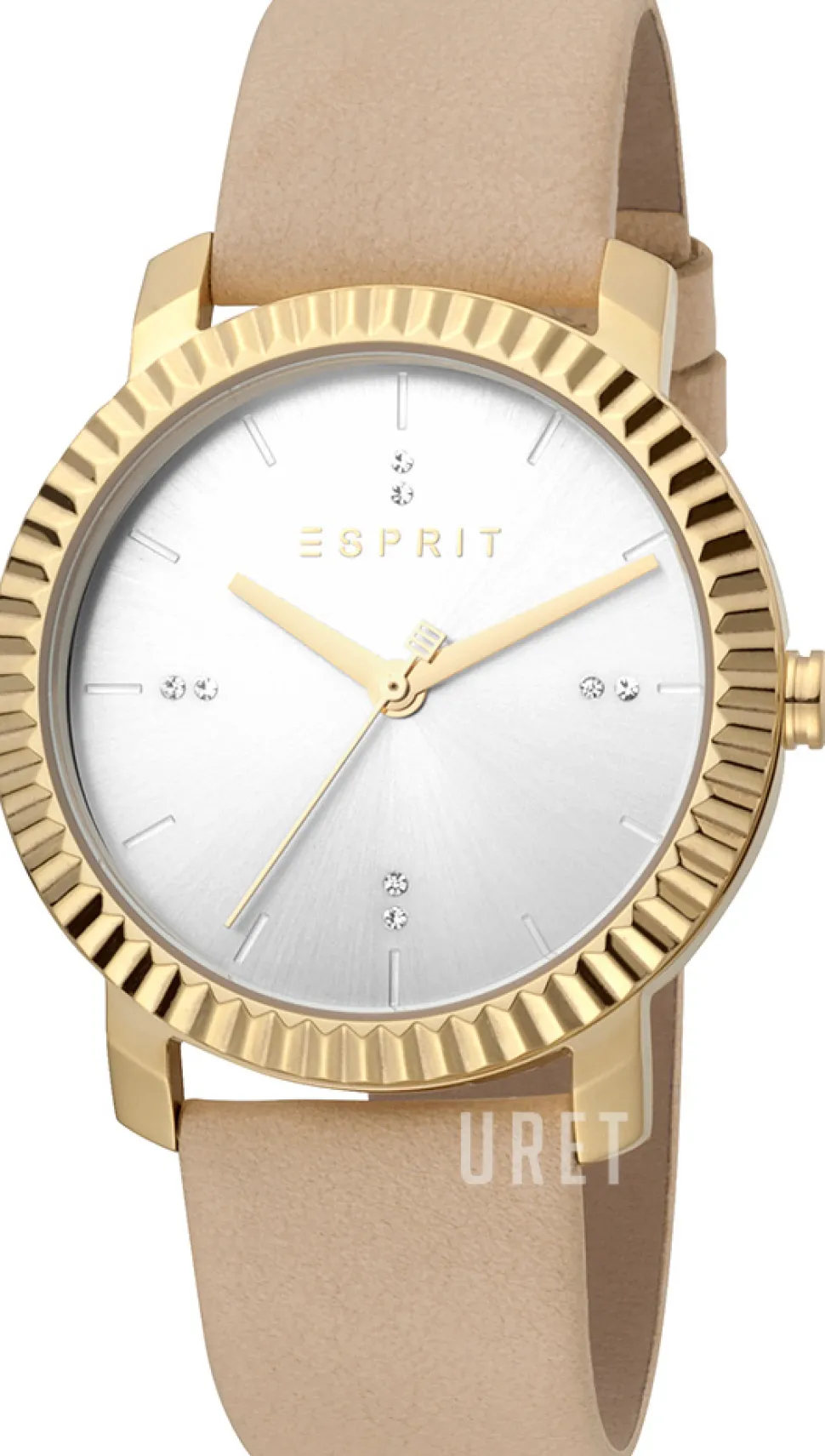 Menlo Silverfärgad/Läder Ø36 mm