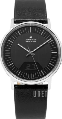 Milano Svart/Läder Ø39 mm