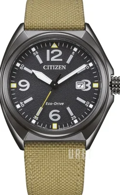 Military Svart/Läder Ø40 mm