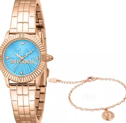 Mini Raffinata Blå/Roséguldstonat stål Ø26 mm