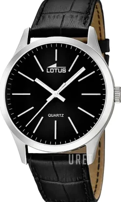 Minimalist Svart/Läder Ø42 mm