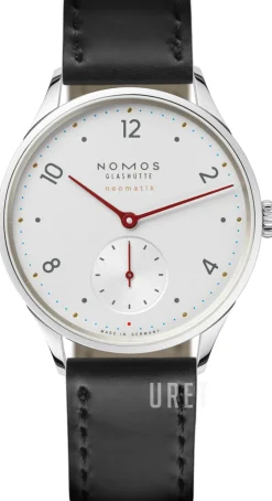 Minimatik Vit/Läder Ø35.5 mm