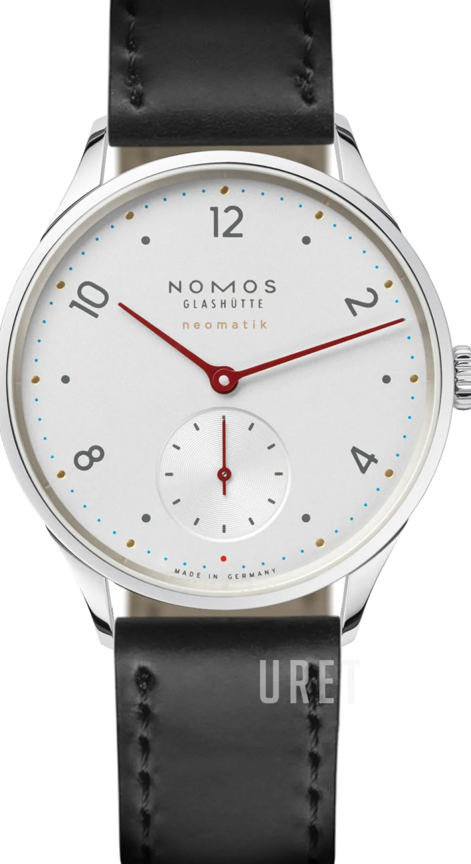 Minimatik Vit/Läder Ø35.5 mm