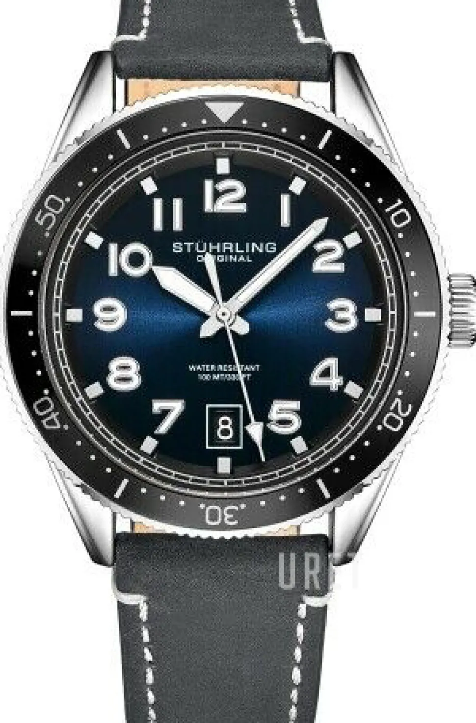 Monaco Blå/Läder Ø42 mm