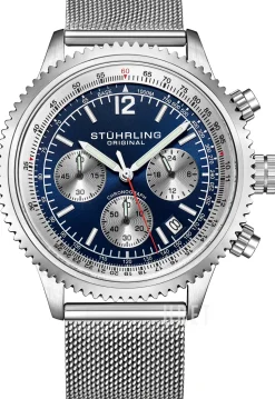 Monaco Blå/Stål Ø44 mm