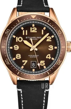 Monaco Brun/Läder Ø42 mm