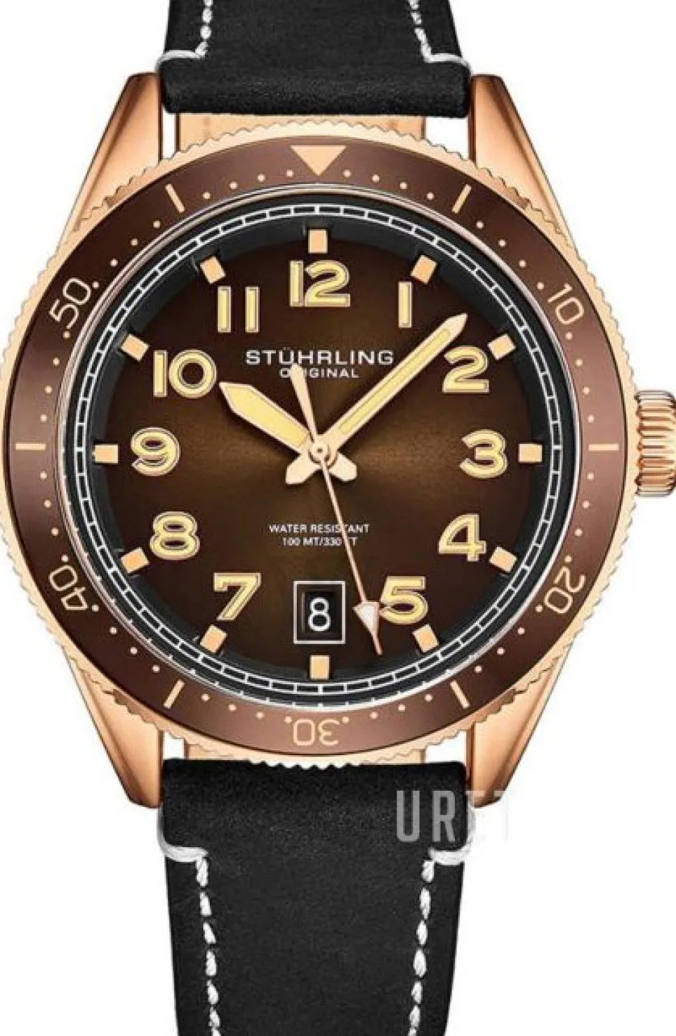 Monaco Brun/Läder Ø42 mm