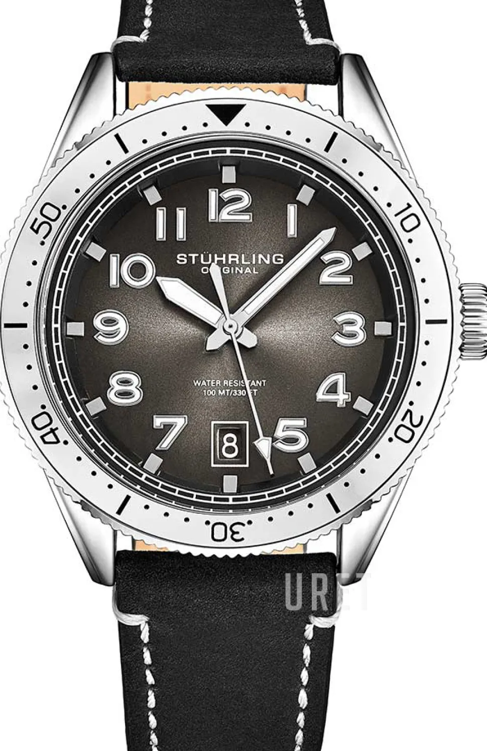 Monaco Grå/Läder Ø42 mm